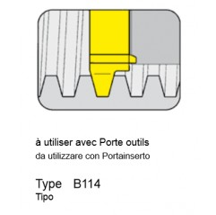 OUTILS HORN FILETAGE ISO + TRAPEZOIDALE INTÉRIEUR TYPE 114